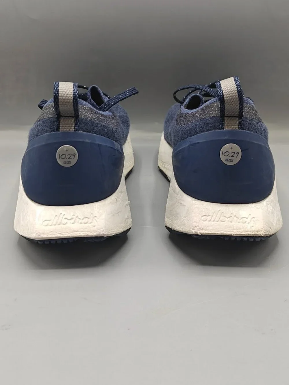 Allbirds Wool Flyer Mizzles Navy Blue Athletic Lace Up Running Shoes Men's